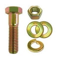 thumbnail image 1 of (2 Sets) 1/2-13x3 Grade 8 Hex Cap Bolts Screws, Nuts, Flat & Lock Washers Yellow, 1 of 2