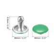 thumbnail image 2 of Unique Bargains 100 Sets Leather Rivets 8mm Double Cap Rivets 8.5mm Height Studs Green, 2 of 5