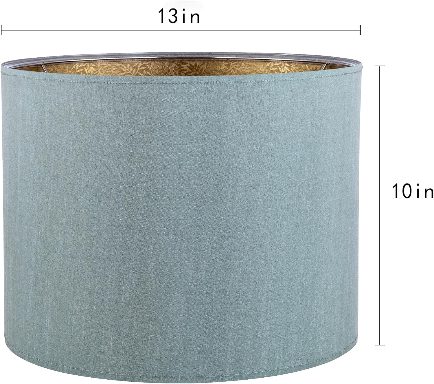 Drum Lampshades, Easy Assembly Required Replacement Lamp Shades, Fabric Lampshades for Table Lamps Floor Lamps, Metal Spider Fitter, 13"x13"x10"