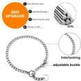thumbnail image 2 of Chain Dog Collar, Metal Links Walking Training Collar, for Small, Medium, Large Dogs (S), 2 of 6