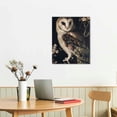 thumbnail image 3 of Shiartex Moody Dark Colors Owl Posters Owl On Tree At Night Canvas Wall Art Retro Cute It'S The Dead Of Night Wild Animal Prints Painting Minimalist Eclectic Aesthetic Wall Decor, 3 of 5