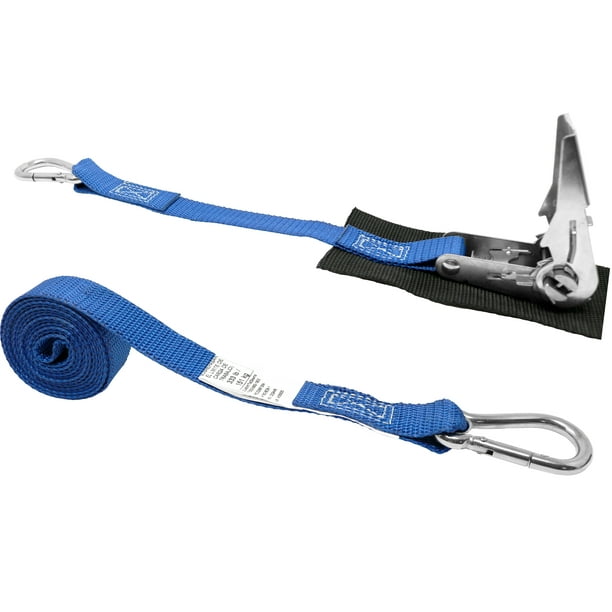 CustomTieDowns 1 Inch x 8 Foot Stainless Steel Ratchet Strap