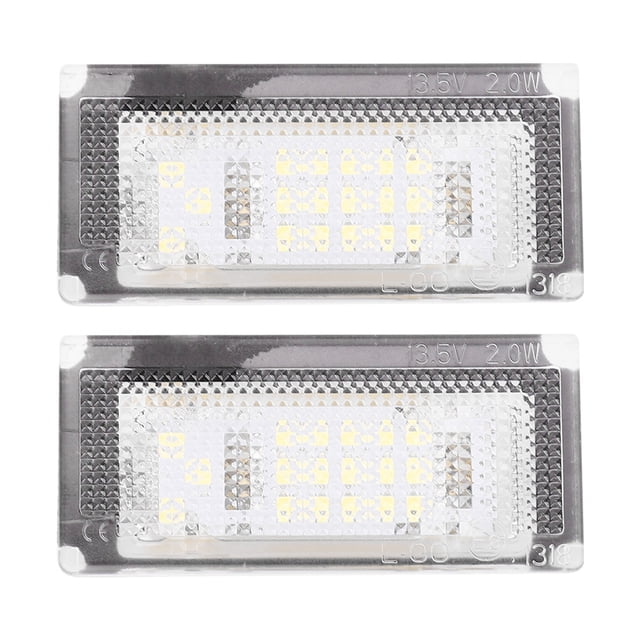 License Light Number Plate Light License Lamp Led License Light 1 Pair 12V 18 SMD LEDs License Number Plate Light Lamp Fit For S R53 2001-2006