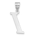 thumbnail image 3 of 14k White Gold Slanted Design Letter I Initial Charm Pendant, 3 of 4