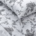 thumbnail image 6 of Mellanni Jersey Sheet Set 4 Piece 100% Cotton Deep Pocket Bed Sheets and Pillowcases, Full, Watercolor Floral, 6 of 9