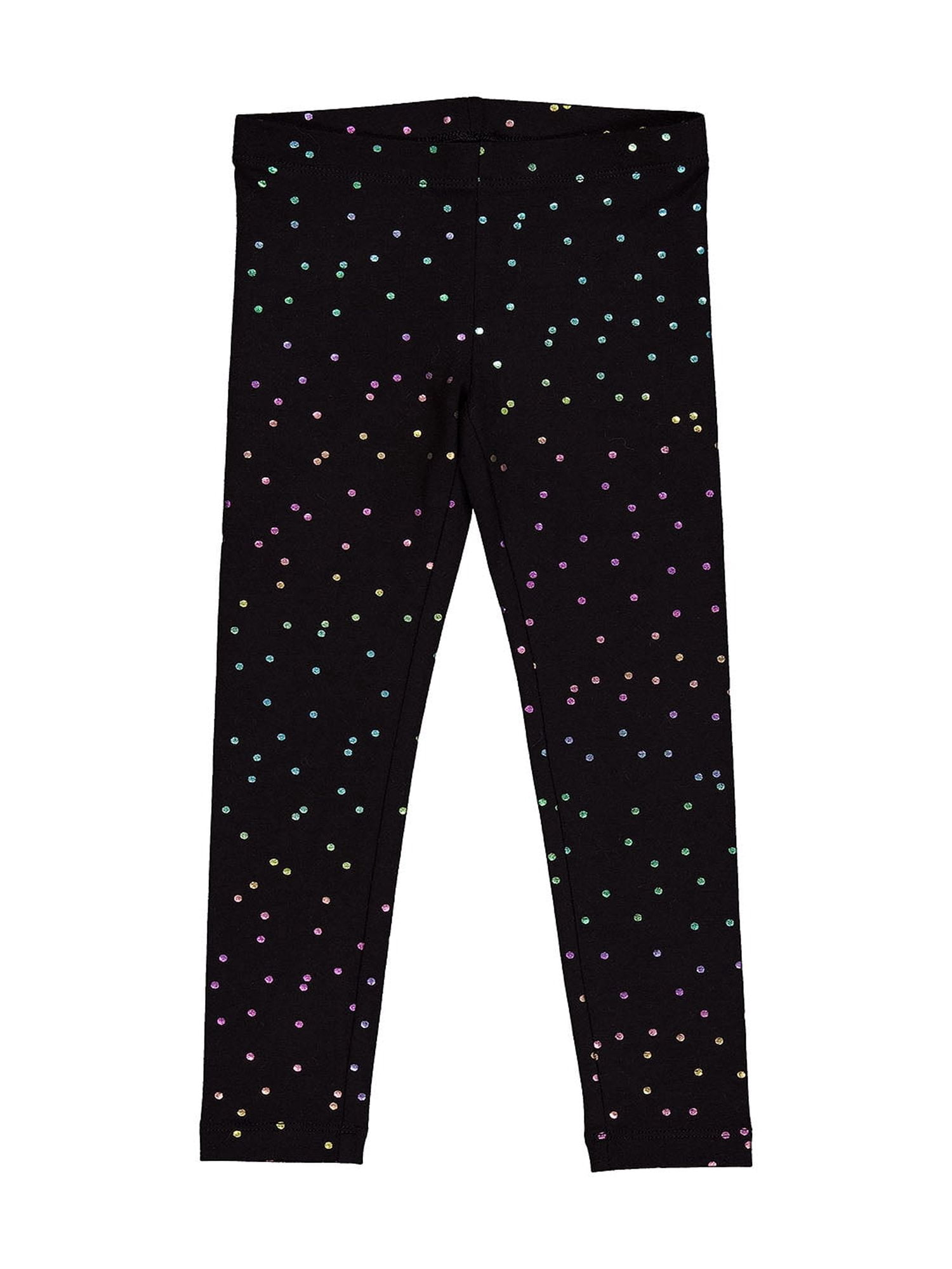 Wonder Nation Girls Kid Tough Leggings, 3 Pack, Sizes 4-18 & Plus
