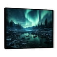 thumbnail image 2 of Designart "Cosmic Radiance Earth's Luminescence" Landscapes Floater Framed Canvas Wall Art, 2 of 7