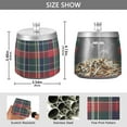 thumbnail image 2 of Yayeee Ashtray with Lid for Cigarette Smokeless Stainless Steel Home Ash Holder, Warm Tartan Mosaic, 2 of 7