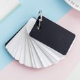 thumbnail image 2 of 1 Piece (100 Sheets Per Piece) Blank Flash Cards with Rings - Single Black, 2 of 8