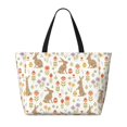 thumbnail image 2 of Naloa Happy Easter Large Capacity Beach Bag, Waterproof Sandproof Beach Swim Pool Bag Tote Bag for Women, 2 of 7