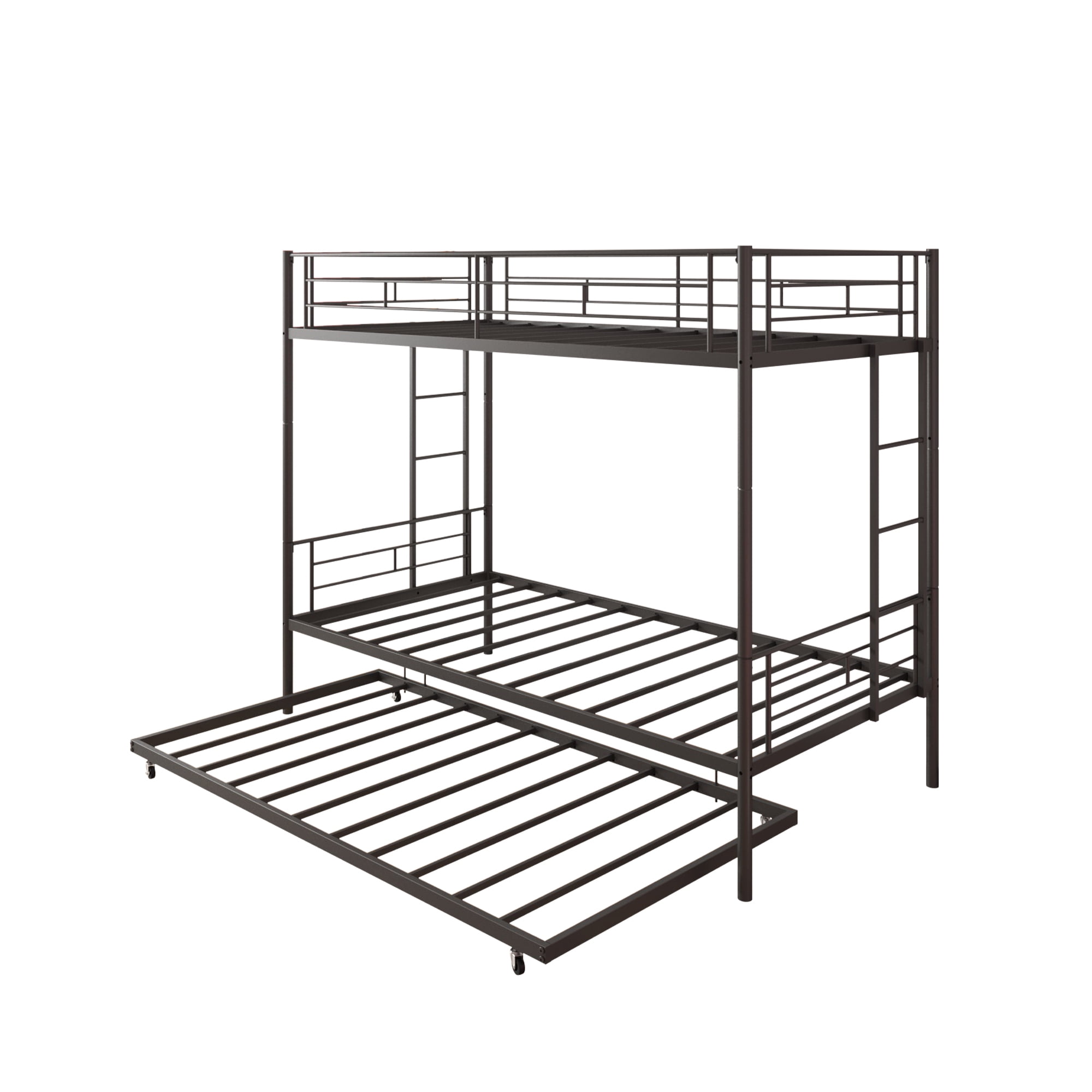 Buy ENYOPRO Bunk Bed with Roll Out Trundle Bed Frame, Metal Bunk Bed