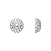 Bead cap, stainless steel, 12x5mm round filigree, fits 10-12mm bead. Sold per pkg of 20.2PK