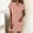 Pink, variant on Womens Short Sleeve Dress Baggy Pockets Velvet Collared Midi Dress Casual Solid Color Button Dwon Lounge Dress