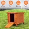 thumbnail image 3 of Coziwow Rabbit Hutch Cat House for Small Animal Wooden 20”x 16”x 17”, Khaki, 3 of 6