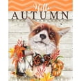 thumbnail image 2 of Sheena Pike Art 26x32 Black Ornate Wood Framed with Double Matting Museum Art Print Titled - Hello Autumn  - Autumn Greetings Fox, 2 of 4