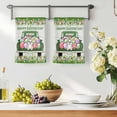 thumbnail image 3 of Spring Easter Kitchen Towels Set of 1, Easter Eggs Bunny Truck Botanical Wooden Absorbent Dish Towels for Kitchen, Microfiber Hand Towel, Quick Drying Tea Towel for Cleaning Decorative Dishcloths, 3 of 7