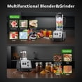 thumbnail image 2 of 1800W Blender for Smoothies, 70oz Pitcher & 20oz Grinder, 28000 RPM High Speed Countertop Kitchen Ice Crushing, Frozen Fruits Nut Butter, 1-5 Min Timer, Multiple Speeds, 2 of 5