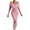 Pink, variant on Bigersell Plus Size Summer Dresses Women Short Sleeve Summer Bandage Solid Color Backless Strapless Party Long Maxi Dress Cute Dresses Women Boho Dresses, Style 21597, White L
