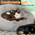 thumbnail image 4 of Calming Dog Bed, 24" Plush Active cat Bed, Anti Anxiety Round Donut Dog Bed, Washable and Calm Orthopedic pet Bed, Improve Sleep, Soft cat Litter, Suitable for Small and Medium-Sized Cats and Dogs, 4 of 8