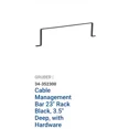 thumbnail image 2 of Gruber Cable Management Bar 23" Rack Black, 3.5" Deep, With Hardware, 2 of 2