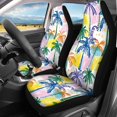 thumbnail image 3 of Uourmeti Colorful Palm Tree Pattern Car Seat Covers Full Set Breathable Automotive Seat Covers Full Set Easy to Install Washable Durable Fit for Trucks Cars, 3 of 10