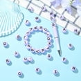 thumbnail image 5 of DanLingJewelry 52Pcs 10mm Round Purple Letter Silicone Beads A-Z Alphabet Focal Beads for Keychain Pens Necklace Bracelet Lanyard Making, 5 of 6