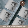 thumbnail image 6 of 3drose, Lifeguard Station on a Cold Winter Morning on Malibu Beach, Set of 4 Ceramic Tile Coasters, 6 of 7