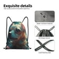 thumbnail image 4 of Lukts Cute Flower Chihuahua Puppy Pattern Drawstring Backpack Bag Sport Gym Sackpack,String Backpack Sport Bag Sack,Cinch Tote Gym Backpack-Medium, 4 of 6