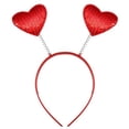 thumbnail image 3 of Diadema de amor para el día de San Valentín, diadema con lentejuelas, fiesta, lugar pintoresco, concierto, diadema de primavera para adultos con forma de corazón, material duradero, 3 of 6