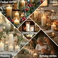 thumbnail image 4 of 24 Pcs White Pillar Candles and Glass Cylinder Vases Clear Glass Pillar Candle Holders Glass Candle Holders for Table Centerpieces Wedding, Party, Event, Home Office, 4 of 6