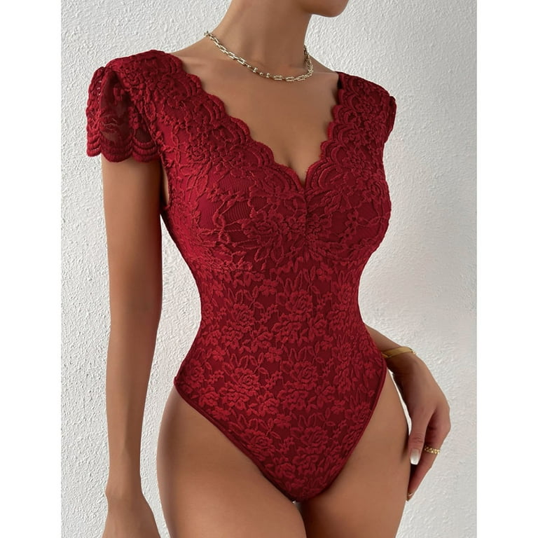 Sexy One-Neck Short-Sleeved Lace Dress Sexy One-Neck Short-Sleeved Lace Dress