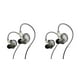thumbnail image 1 of Injueey Auriculares con cable en la oreja Auriculares dinámicos de 3,5 mm Auriculares estéreo para correr Caminar Auriculares Teléfono Gris Regular 2Conjunto, 1 of 6