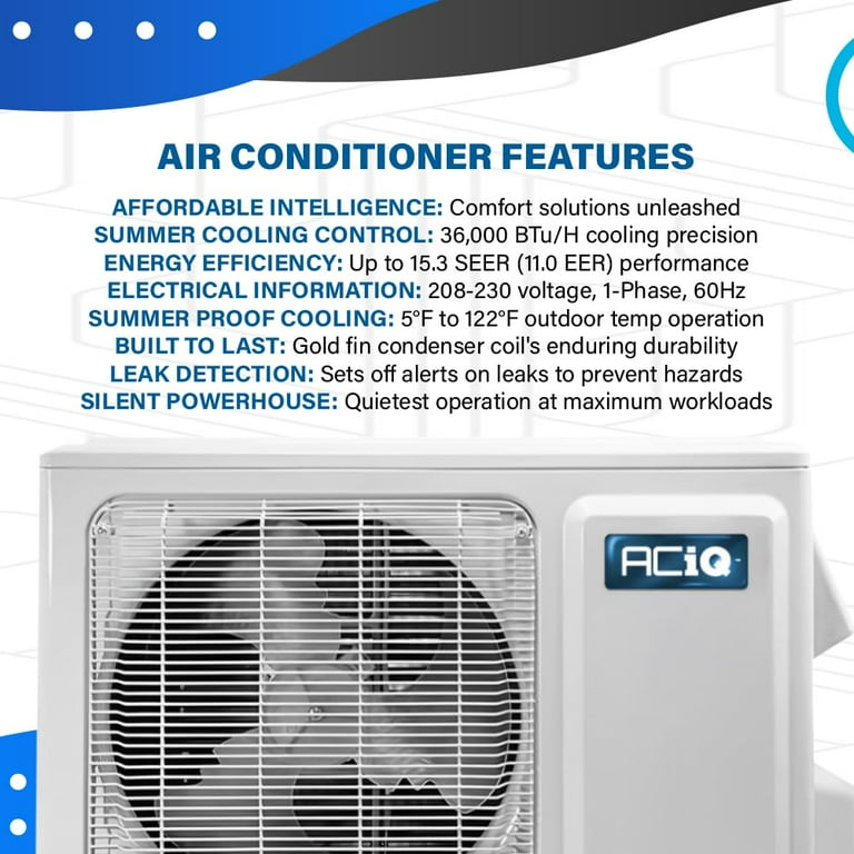ACiQ Tons SEER2 High Efficiency Central Air Conditioner