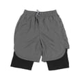 thumbnail image 1 of Pantalones cortos deportivos Nikou de secado rápido transpirables suaves y agradables para la piel color gris XL, 1 of 15