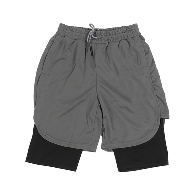 Pantalones cortos deportivos Nikou de secado rápido transpirables suaves y agradables para la piel color gris XL
