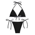 thumbnail image 6 of XIYON Womens Bikini Sets Womens Swimsuits Thong Micro Bikini Ditsy Floral Two Piece Sets Bathing Suit Color Block Bandeau Swim Top Beach Vacation 2026, 6 of 6