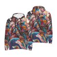 thumbnail image 6 of Bingfone Fantasy Colorful Beast Men's Drawstring Hoodie Long Sleeve Pocket Sweatshirts-Small, 6 of 6