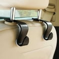 thumbnail image 2 of Car Seat Hook Hanger Headrest Bag Holder Backseat Hooks Purse Organizer 2-Pack, 2 of 10