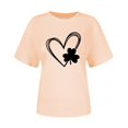 thumbnail image 4 of Pxiakgy Vente Chaude! T-Shirt Trèfle de la Saint-Patrick pour Femmes Chanceux Irlandais Manches Courtes T-Shirt Graphique Trèfle Mode Décontractée Imprimé Amour Col Rond Manches Courtes T-Shirt, 4 of 4