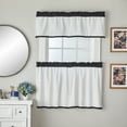thumbnail image 3 of SKL Home Marrisa Tier Curtain Pair, Black, 56x36, 3 of 5