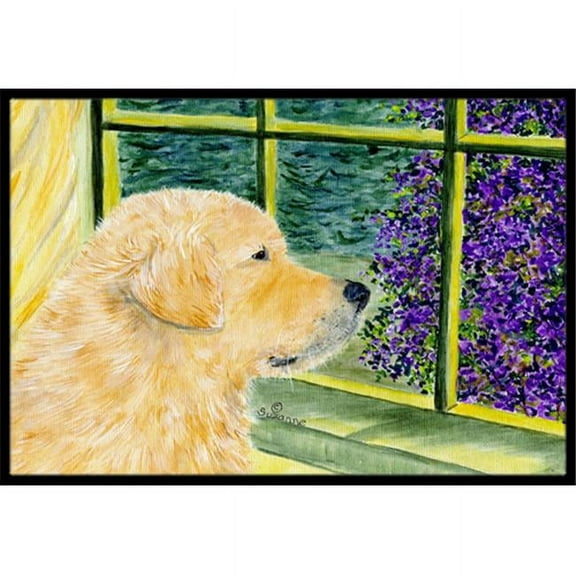 Carolines Treasures  24 x 36 in. Golden Retriever Indoor Or Outdoor Mat