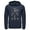 Navy Blue, variant on Men's Lost Gods Halloween Skeleton Rib Cage Heart Pull Over Hoodie Black 2X Large