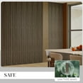 thumbnail image 5 of HOMCOM 95" x 8" 4 Pack Wood Wall Panels for Sound Absorbing, Acoustic Wood Panels for Interior Wall Decor, Ceiling, Walnut, 5 of 9