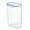 Clear #2, variant on Clear Airtight Food Storage Container with Lids | Plastic Dry Food Canisters for Kitchen Pantry Organization | 1-Piece Set in Multiple Sizes | Dishwasher Safe