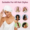 thumbnail image 6 of Double-Layer Satin Hair Bonnet - Adjustable Turban Style for All Hair Types - Prevents Frizz & Breakage While Sleeping - Unisex Design for Adults - I, 6 of 6