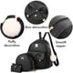 thumbnail image 4 of I IHAYNER Mochila de cuero a la moda con lazo para niñas, 3 piezas, bolso de hombro para mujer, 4 of 5