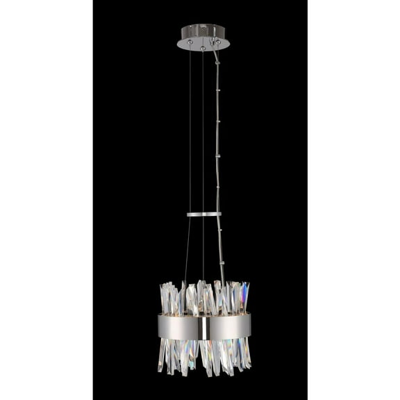 030210-010-Allegri Lighting-Glacier - 10 Inch 26W LED Mini Pendant Glacier - 10 Inch 26W LED Mini Pendant