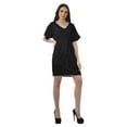 thumbnail image 3 of Moomaya Womens Casual Dresses Short Printed Womens V Neck Flowy Dress Plus Size, 3 of 6