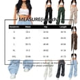 thumbnail image 3 of Womens Parachute Pants Y2k Baggy Wide Leg Track Pants Elastic Waist Jogger Sweatpants Hiking Pants Trousers Pink L, 3 of 5