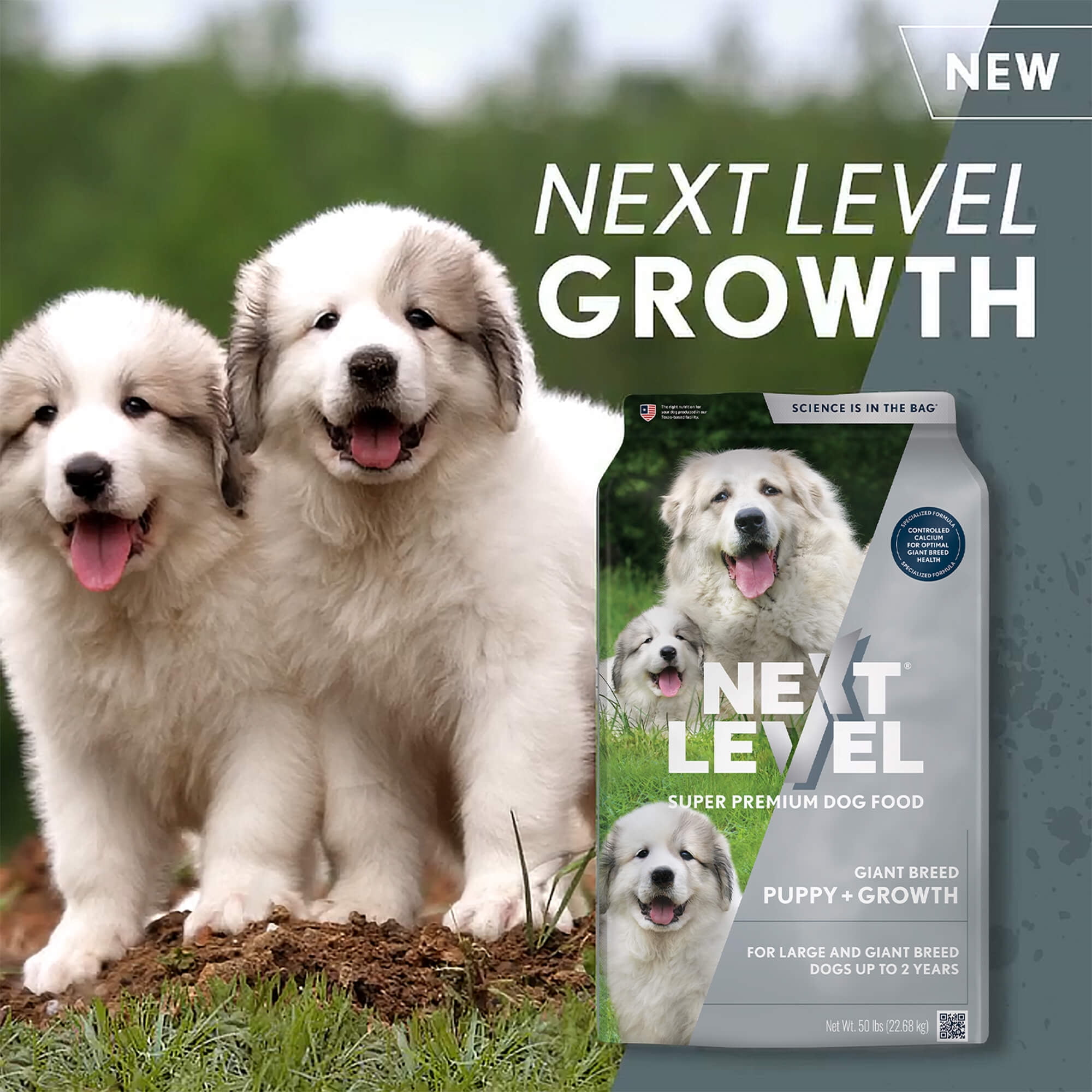 Next Level, Giant Breed Puppy + Growth, Dry Dog Food, 50 lbs